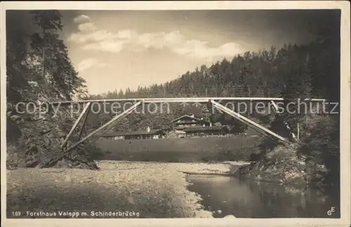 Valepp Forsthaus Schinderbruecke Kat. Schliersee