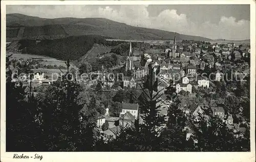 Kirchen Sieg Panorama Kat. Kirchen (Sieg)