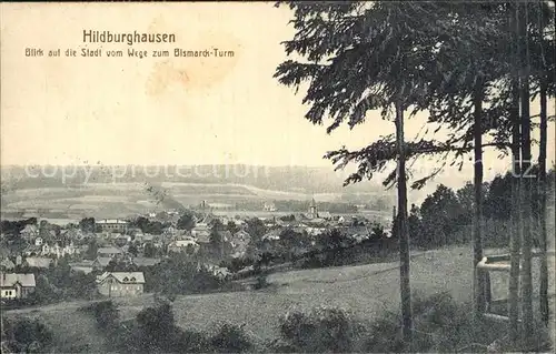 Hildburghausen Bismarckturm Ansicht  Kat. Hildburghausen