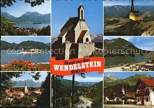 Wendelstein Berg mit Schliersee Tegernsee Brannenburg Wendelsteinkirche Bahn Spitzingsee Bayrisch Zell Kat. Bayrischzell