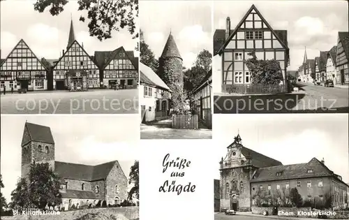 Luegde Stadt der Osterraeder Klosterkirche Kilianskirche  Kat. Luegde