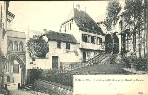 Koeln Rhein Dreikoenigenthoerchen Sankt Marial im Capitol Kat. Koeln