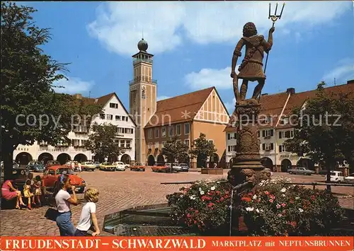 Freudenstadt Marktplatz Neptunsbrunnen Kat. Freudenstadt