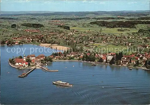 Wasserburg Bodensee Halbinsel Fliegeraufnahme Kat. Wasserburg (Bodensee)