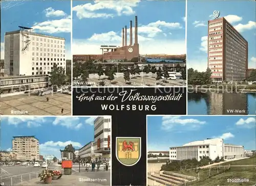 Wolfsburg Rathaus Stadtzentrum VW Werk Stadthalle Kat. Wolfsburg