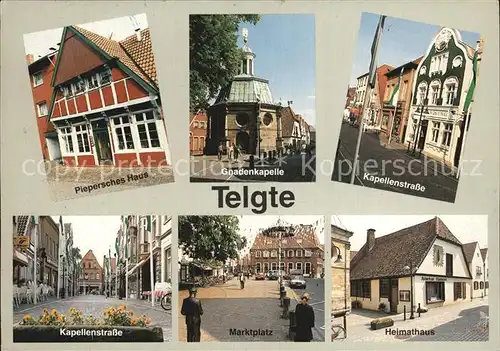 Telgte Warendorf Piepersches Haus Gnadenkapelle Marktplatz Heimathaus Kat. Telgte