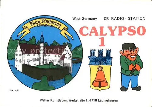 Luedinghausen Burg Calypso 1 CB Funkkarte Kat. Luedinghausen