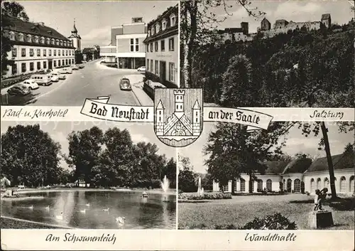 Bad Neustadt Bad  und Kurhotel Schwanenteich Wandelhalle Salzburg Kat. Bad Neustadt a.d.Saale