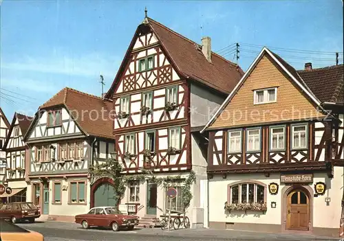 Seligenstadt Hessen Marktplatz Fachwerkhaeuser Kat. Seligenstadt