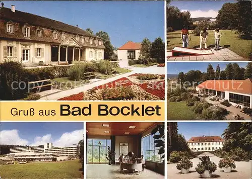 Bad Bocklet Kurhaus Anlagen Trinkbrunnen Minigolf Kat. Bad Bocklet