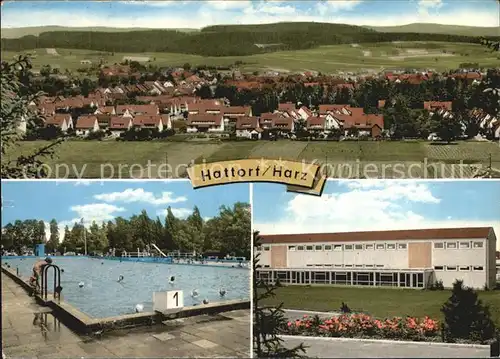 Hattorf Harz Ansicht Schwimmbad  Kat. Hattorf am Harz