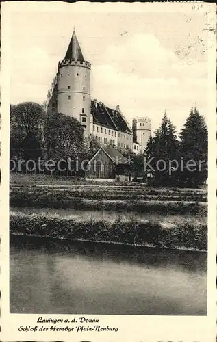 Lauingen Donau Schloss der Herzoege Pfalz Neuburg Kat. Lauingen (Donau)