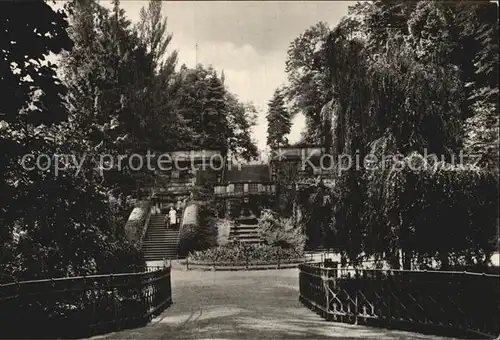 Riesa Sachsen Freitreppe im Stadtpark Kat. Riesa