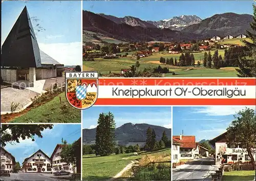 Oy Teilansichten Kneippkurort Kirche Alpenblick Kat. Oy Mittelberg