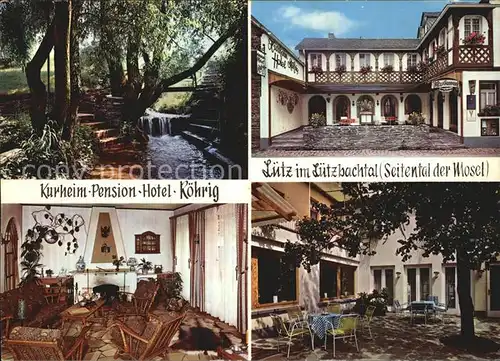 Luetz Luetzbachtal Kurheim Pension Hotel Koehrig Mosel Fachwerk Kat. Luetz