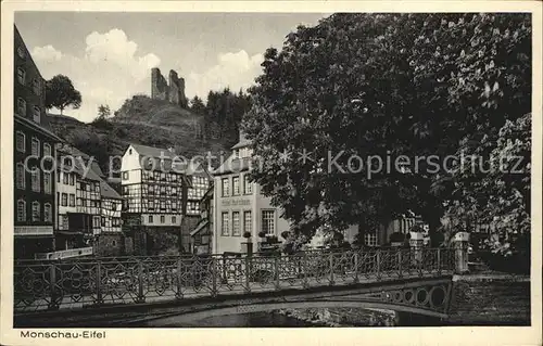 Monschau Fachwerk Ruine Kat. Monschau