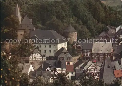 Herrstein Blick auf den historischen Ortskern Kat. Herrstein