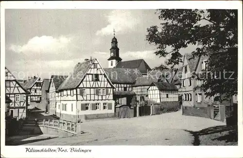 Kilianstaedten Kirche Ortsansicht Kat. Schoeneck