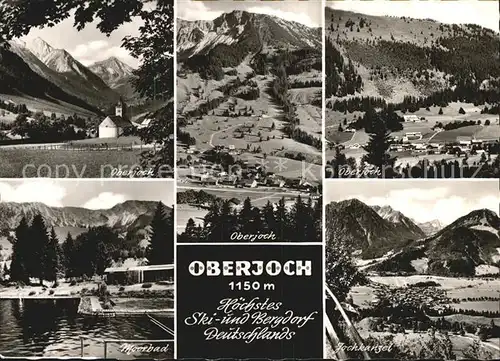 Oberjoch Panorama Alpen Moorbad Jochkanzel Kat. Bad Hindelang