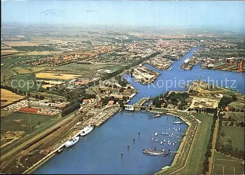 Emden Ostfriesland Fliegeraufnahme Kat. Emden