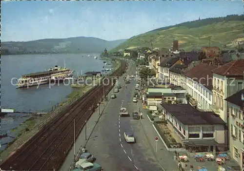 Ruedesheim Rhein Rheinstrasse Dampfer Kat. Ruedesheim am Rhein