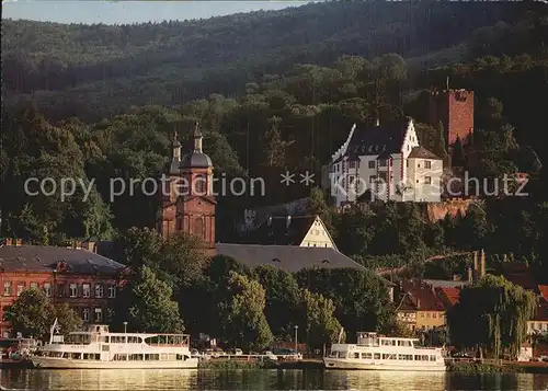 Miltenberg Main Die Perle am Main Kirche Schloss Burgruine Ausflugsdampfer Kat. Miltenberg