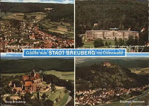 Breuberg Stadtteil Sandbach Ernst Ludwig Sanatorium Burg Breuberg Stadtteil Neustadt Kat. Breuberg
