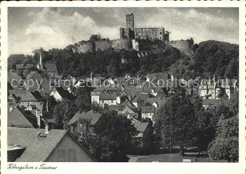 Koenigstein Taunus Stadt und Schloss Kat. Koenigstein im Taunus