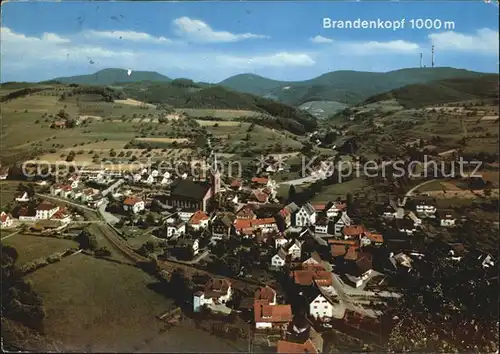 Oberharmersbach Brandenkopf Fliegeraufnahme Kat. Oberharmersbach