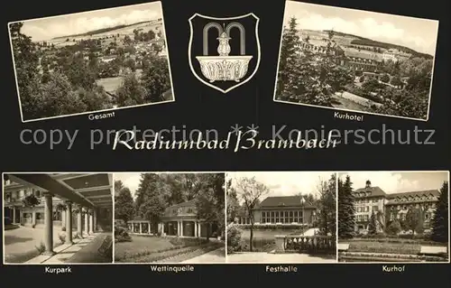 Brambach Bad Kurhotel Kurpark Kurhof Festhalle Kat. Bad Brambach