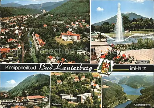 Bad Lauterberg Kurpark Odertalsperre  Fliegeraufnahme Kat. Bad Lauterberg im Harz