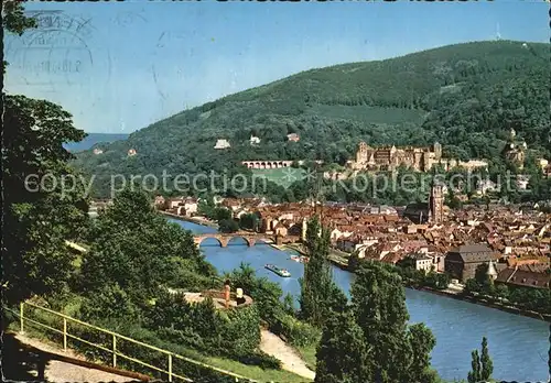 Heidelberg Erzgebirge Blick vom Philosophenweg