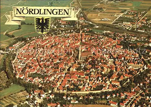 Noerdlingen Fliegeraufnahme Kat. Noerdlingen