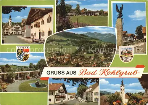 Bad Kohlgrub Kirche Panorama Park Kat. Bad Kohlgrub