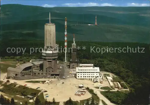 Feldberg Taunus Fernseh  UKW und Fernmeldeturm Fliegeraufnahme Kat. Schmitten