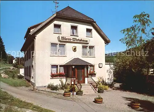 Lenzkirch Baeren Wirtshaus  Kat. Lenzkirch