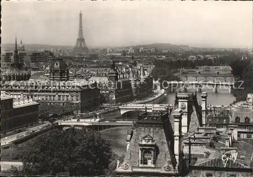 Paris Perspective des sept ponts La Tour Eiffel Kat. Paris
