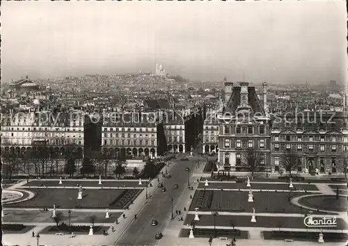 Paris Panorama vu des toits du Louvre Kat. Paris