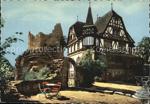 Saverne Bas Rhin Alsace Chateau du Haut Barr Ruines et Restaurant Kat. Saverne