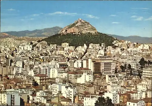 Athenes Athen Teilansicht und Lykabette Kat. Griechenland