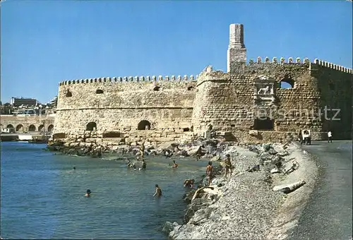 Heraklion Iraklio Henetische Burg Kules im Hafen Kat. Insel Kreta