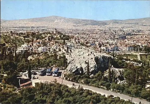 Athenes Athen Akropolia Tribuene des Crios Pagos Panorama Kat. Griechenland
