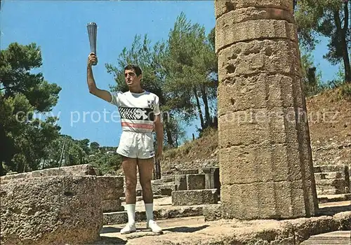 Olympia Griechenland Olympische Flamme Die Apotheose Kat. Griechenland