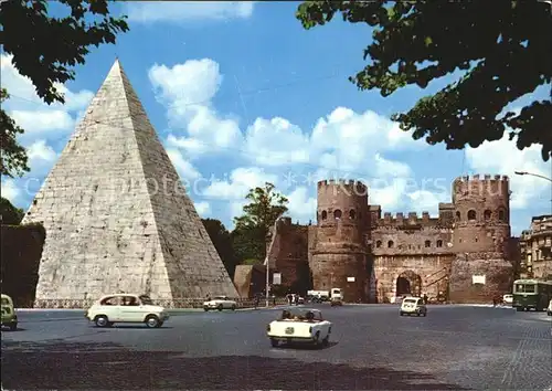 Roma Rom Piramide di Caio Cestio e Porta S Paolo Kat. 