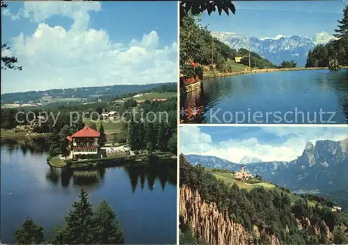 Ritten Renon Wolfsgrubensee Panorama Kat. Renon Ritten Suedtirol