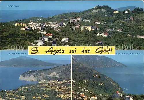 Sant Agata sui due Golfi Panorama Golfo di Napoli Golfo di Salerno Kat. Napoli