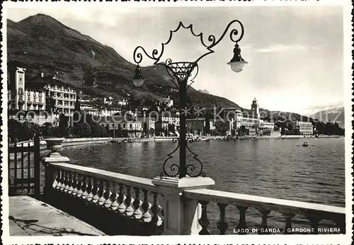 Gardone Riviera Lago di Garda Panorama Kat. Italien