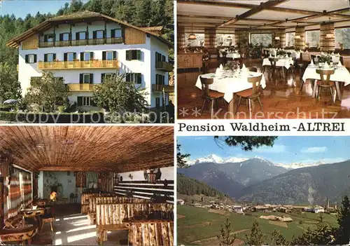 Altrei Suedtirol Pension Gaststaette Waldheim Alpenpanorama Kat. 