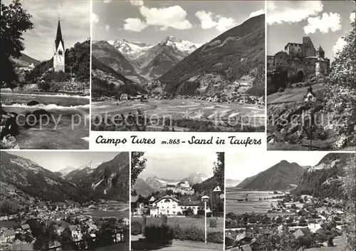 Sand Taufers Campo Tures Kirche Schloss Panorama