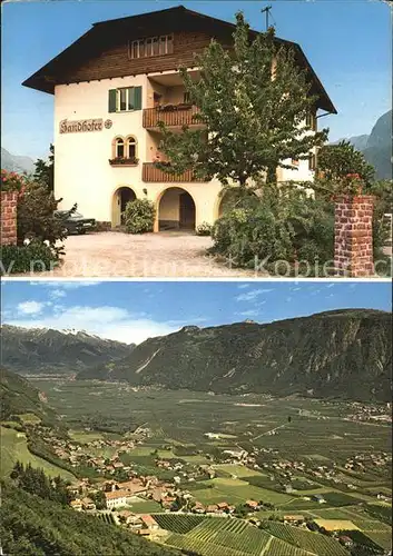 Nals Bozen Fruehstueckspension Sandhofer Panorama Etschtal Alpen Kat. Italien